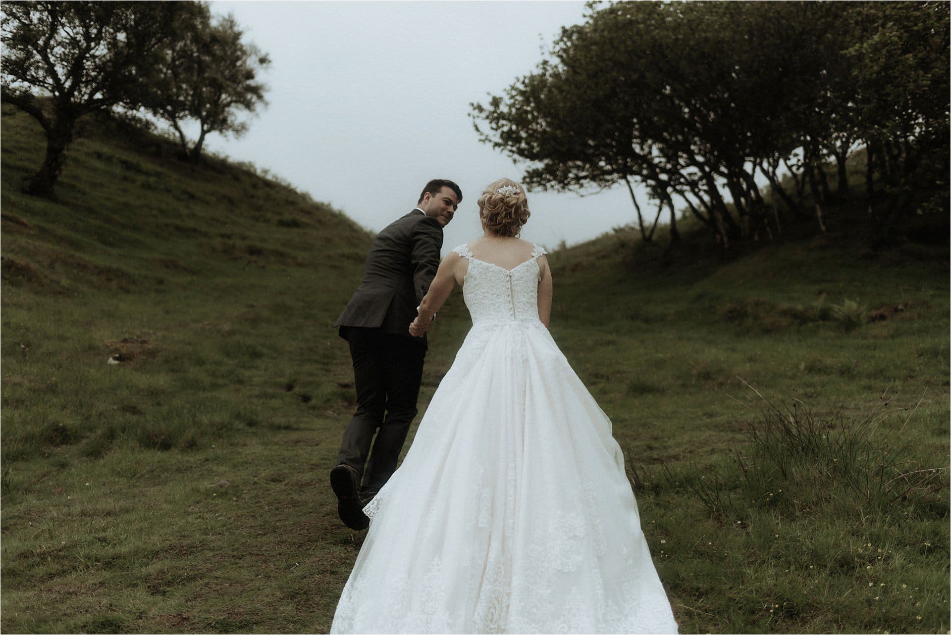 scotland wedding photographer with couple on skye