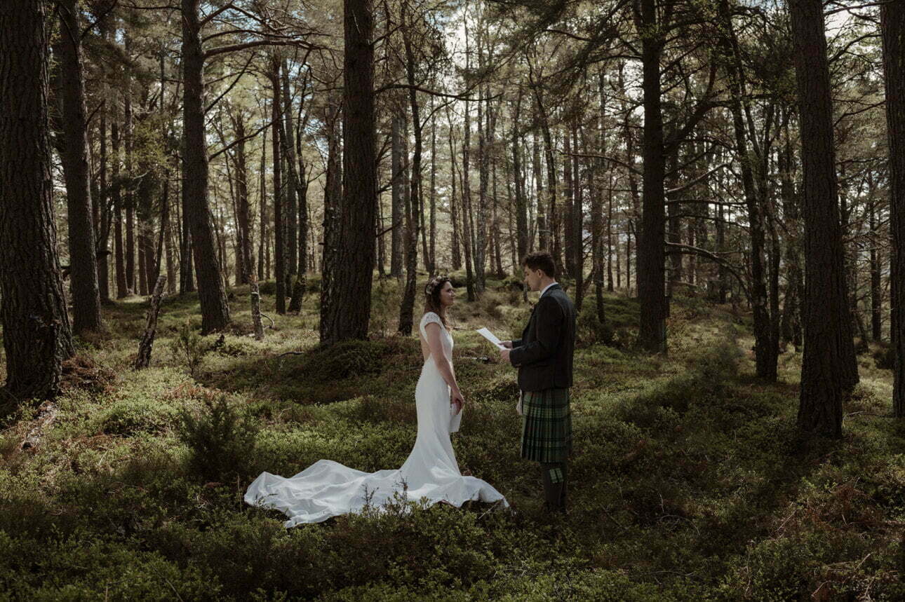 cairngorm elopement in the woods