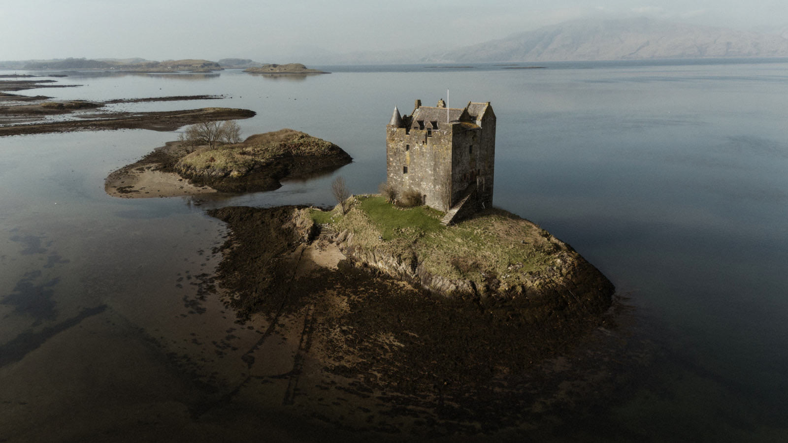 Scottish castle Stalker elopement wedding